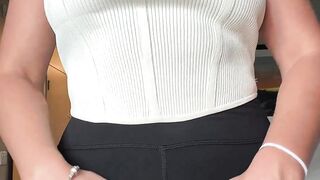 Naughty Librarian Camel Toe Tease