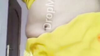 Lovers showing hot body in video call