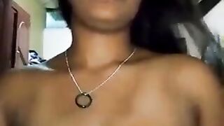 Tamil Aunty Stripping Nude Boob Pressing Show