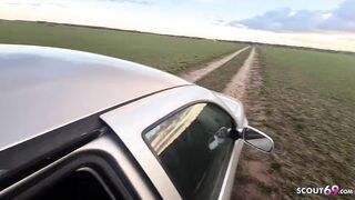 German Blonde Hitchhiker Teen Seduce To Fuck In Car By Stranger