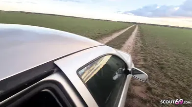German Blonde Hitchhiker Teen Seduce To Fuck In Car By Stranger