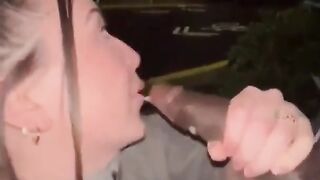 Public BBC Blowjob