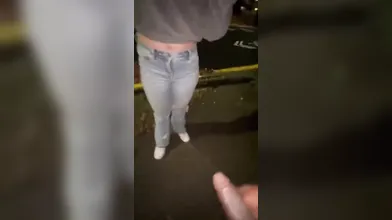 Public BBC Blowjob