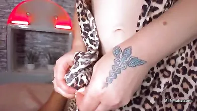 Hot older pale skinned MILF adores black cock