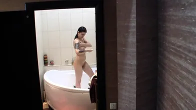Sexy teen showering