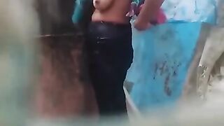 Bhabi bathing part 1