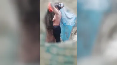 Bhabi bathing part 1