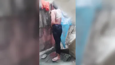 Bhabi bathing part 2