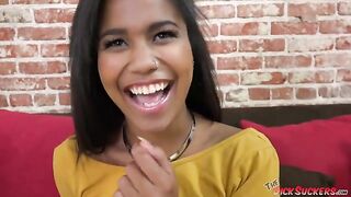 Loni Legend Sucks White Cock