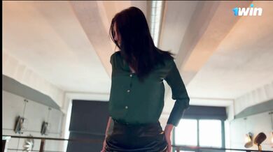 A trussed Cuckold sees his insatiable paramour getting pounded and filmed, an ac