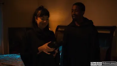 Latina milf n black husband cuckold ghost out of their house