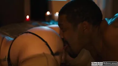 Latina milf n black husband cuckold ghost out of their house