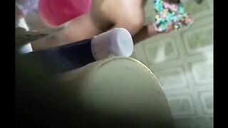 Teen girl bathing secret recording her neighbor