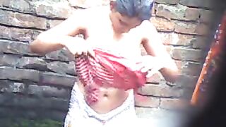 Bathing video captured