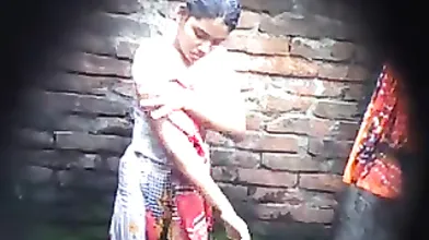 Bathing video captured
