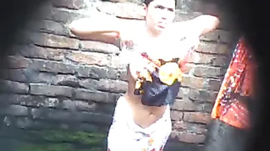 Bathing video captured