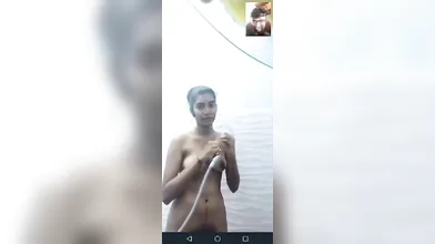 Tamil video call with bathroom