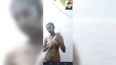 Tamil video call with bathroom
