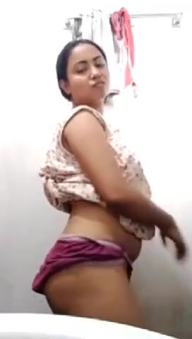 Bhabi bathing