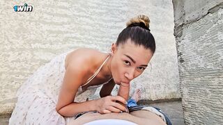 Horny tart takes a rough outdoor rectal creampie from a insatiable bitch, extrem
