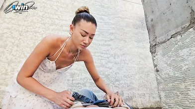 Horny tart takes a rough outdoor rectal creampie from a insatiable bitch, extrem