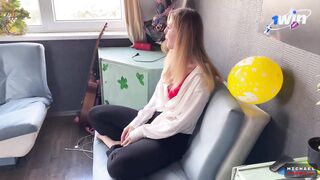 Hot Milf Gets a Facial and Blowjob from Son's Best comrade - New Year 2024 - Fam