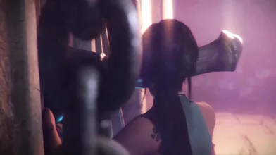 This Monster Horsecock Was Able To Please The Bitch. 3d Animated Wild Sex Where Lots Of Jerking And Cum - The Purple Bitch
