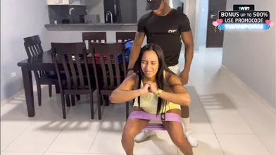 Hotwife's personal trainer BBC made her cumshot. Latina hotness - XXX!