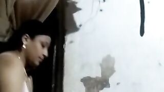 Aunty change dress self recording send to husband friend