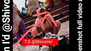 Indian women outside bathing video