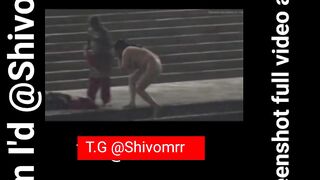 Indian women outside bathing video