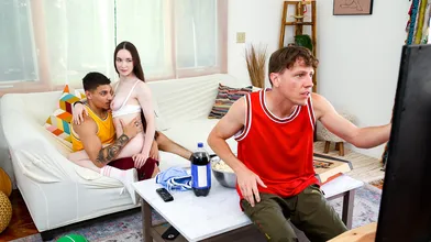 Skipping game for busty babes juicy pussy