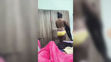 Tamil wife dress change part 3