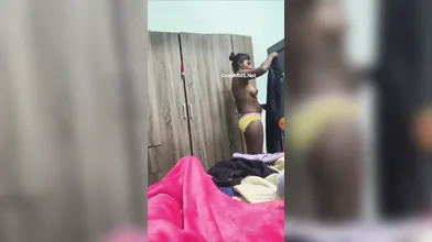 Tamil wife dress change part 3