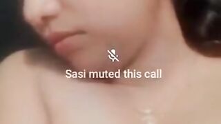 Sexy gf show her boobs on video call