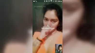 Sexy gf show her boobs on video call