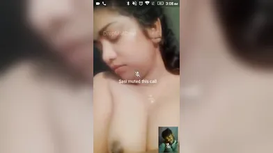 Sexy gf show her boobs on video call