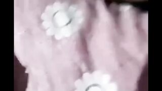 Husband showing censored wife nude on vc
