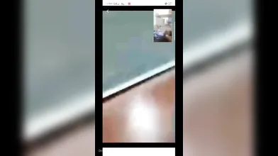 Husband showing censored wife nude on vc