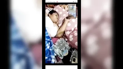 Husband showing censored wife nude on vc