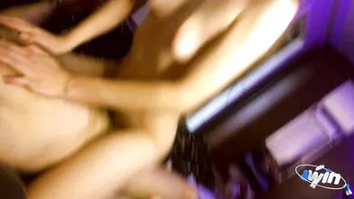 Her cowgirl climax on a huge rod made her scream - steaming porno action!