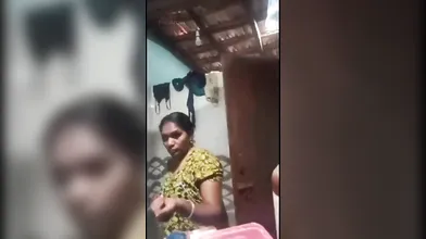 Tamil village aunty prepared for bathing