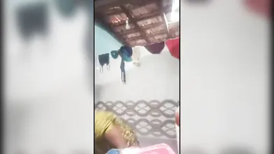Tamil village aunty prepared for bathing