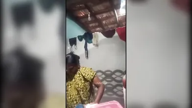 Tamil village aunty prepared for bathing