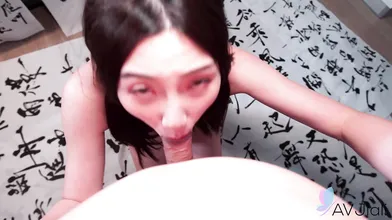 Chinese busty Li Er gets a hard cock in the wet hole.