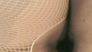 Fishnet Wearing Italian BBW Sex