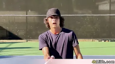 Beautiful tennis instructor MILF fucked