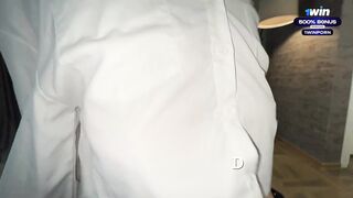 Husband watches, cheats with young biotch in NYLON, after club. Wife moans, bare