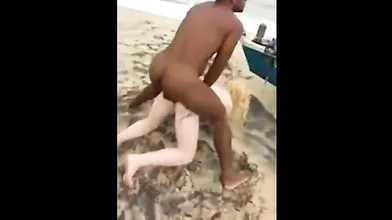 Beach Dick-Taking Turns by Amateurs Outdoors