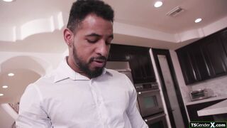 Shemales Jade Venus and Kasey Kei want to see her boss bbc